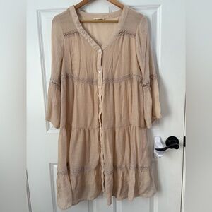 Indigo Rose tiered dress